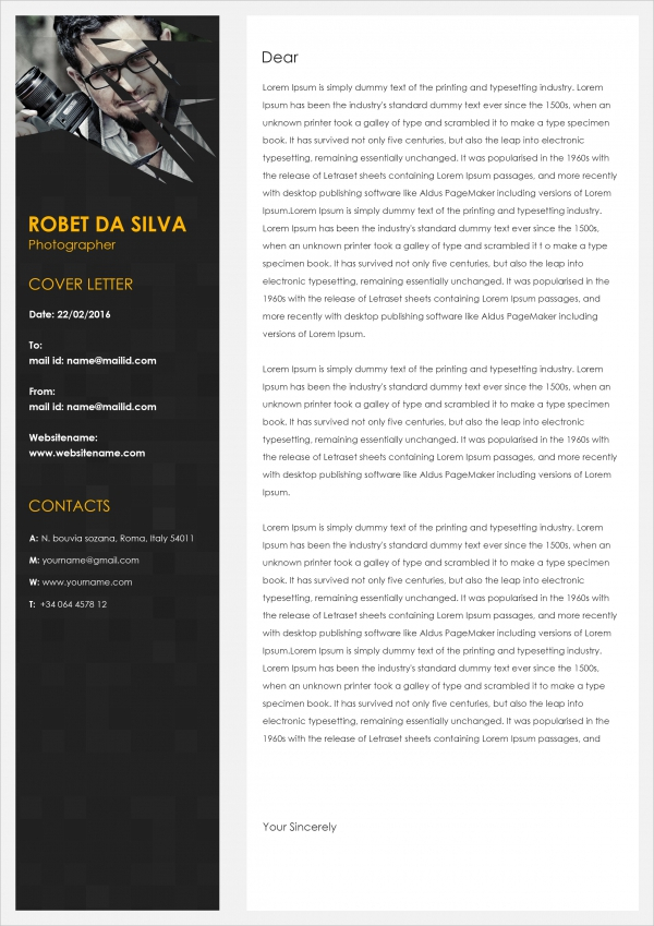 Freelance Photographer Resume Example & 3 Expert Tips