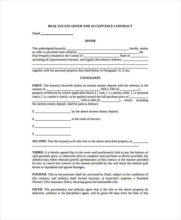 Real Estate Form 15+ Free Sample, Example, Format Free & Premium