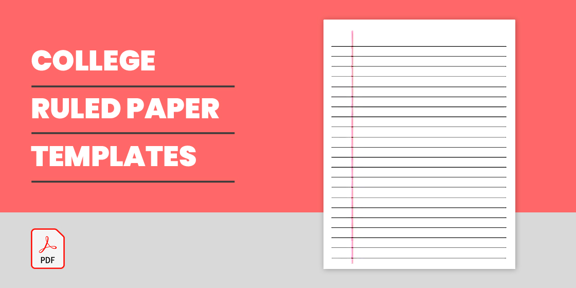 College Ruled Paper Template 9+ Free PDF Documents Download