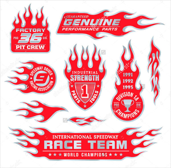 7+ Racing Stickers Free PSD, AI, Vector EPS Format Download Free