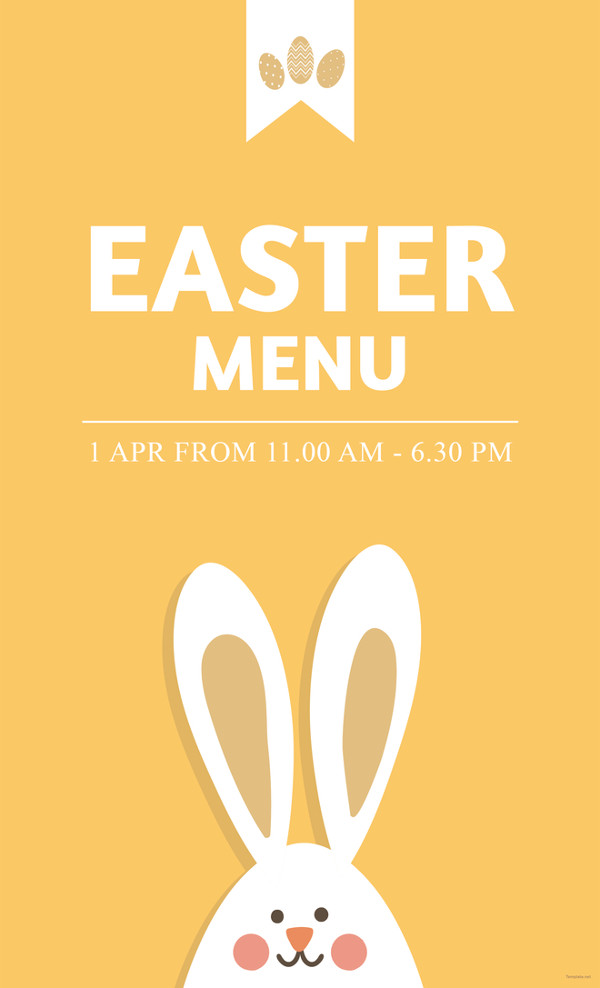 Easter Menu 9+ Free Printable Templates in JPG, PSD, EPS Format Download
