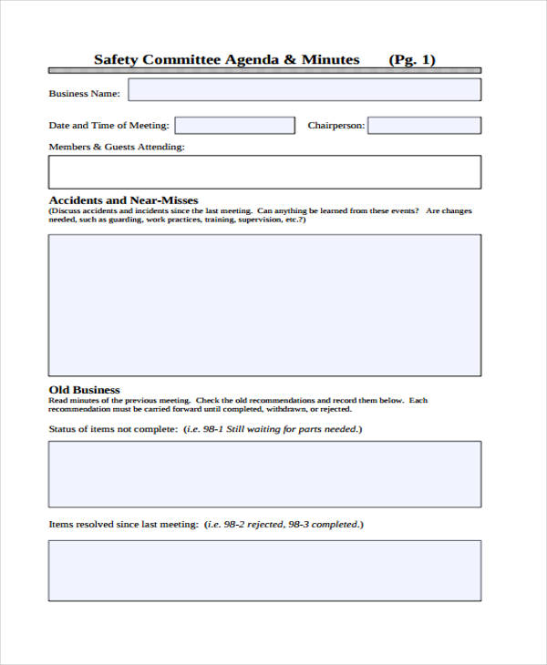 35+ Free Agenda Templates