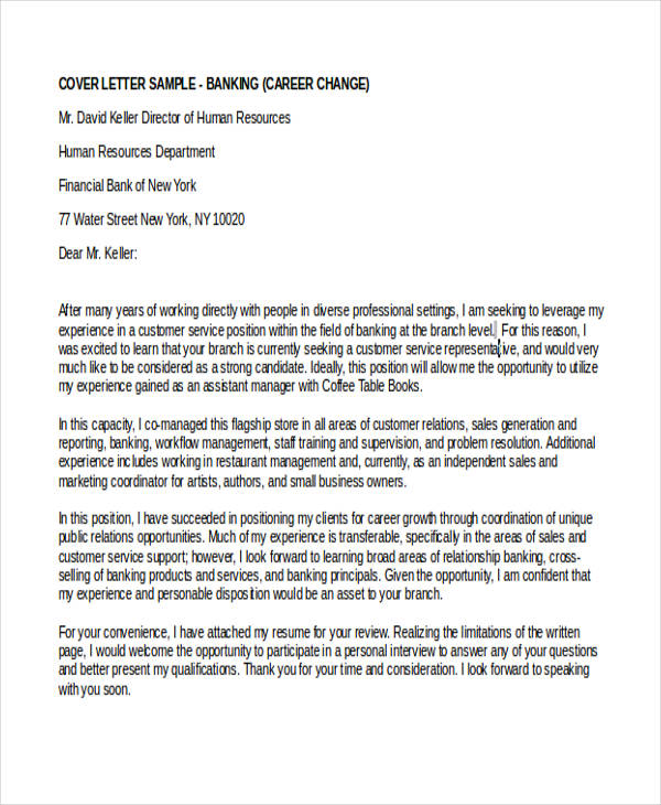 How To Write A Cover Letter Career Change