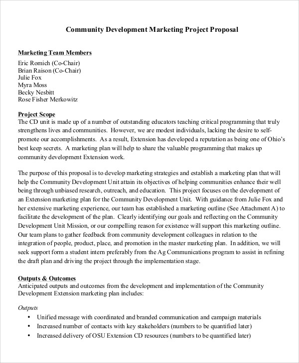 11+ Development Project Proposal Templates Word, PDF, Pages, Google