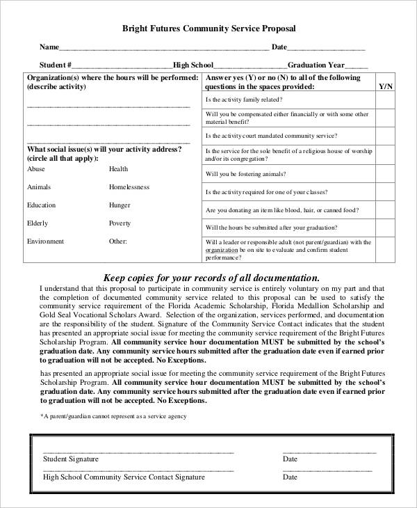 Community Proposal Template 9+ Free PDF Format Download