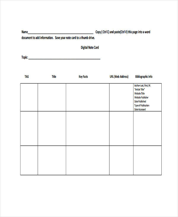 28+ Free Note Templates