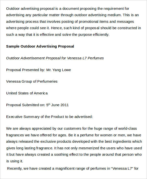 17+ Advertising Proposal Templates Word, PDF, Pages, Google Docs
