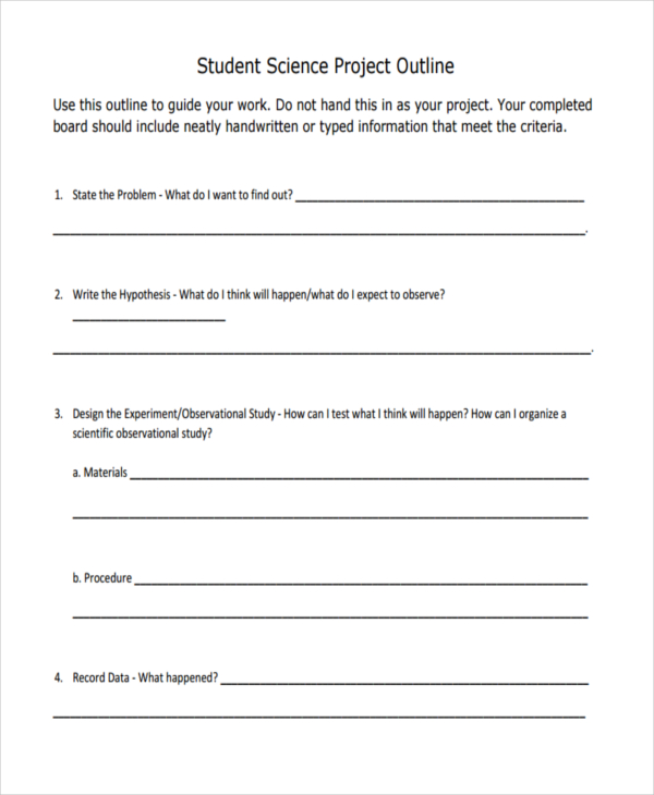 37+ Best Outline Examples in MS Word | Google Docs | Apple Pages | PDF