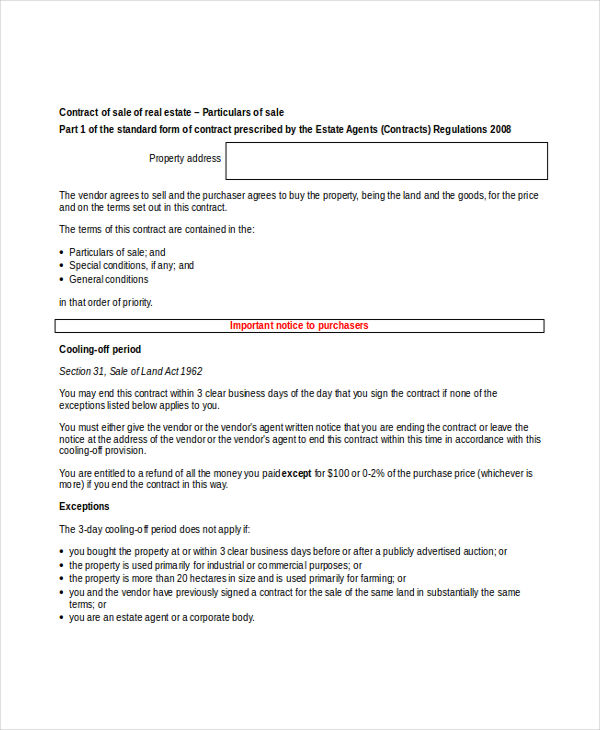 11+ Property Contract Templates Word, PDF, Google Docs Free