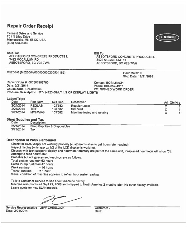 5+ Order Receipt Templates Free Sample, Example Format Download