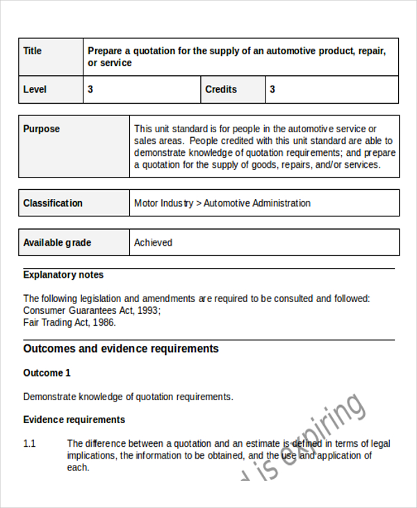 19+ Quotation Templates in Doc Free & Premium Templates