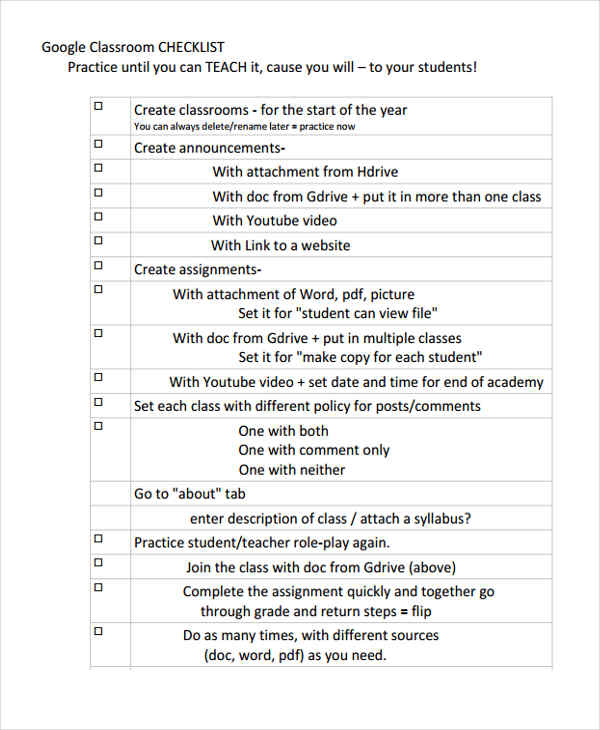 Assignment Checklist Template 8+ Free Word, PDF Format Download