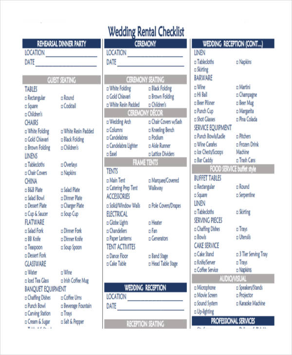36 Printable Checklist Templates Free & Premium Templates