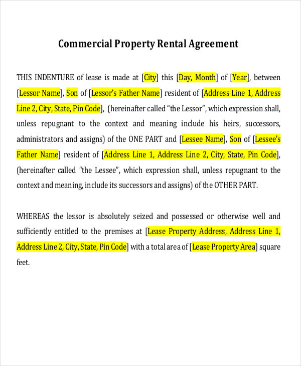 18+ Rent Agreement Format Templates