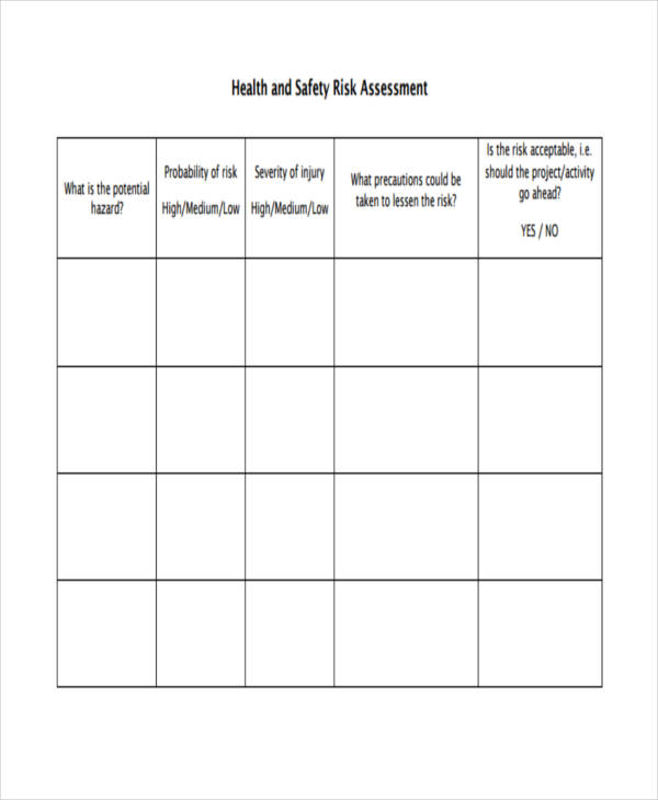41+ Risk Assessment Templates in PDF