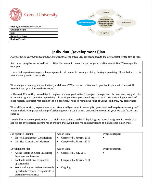 23+ Individual Development Plan Templates Free Sample, Example Format