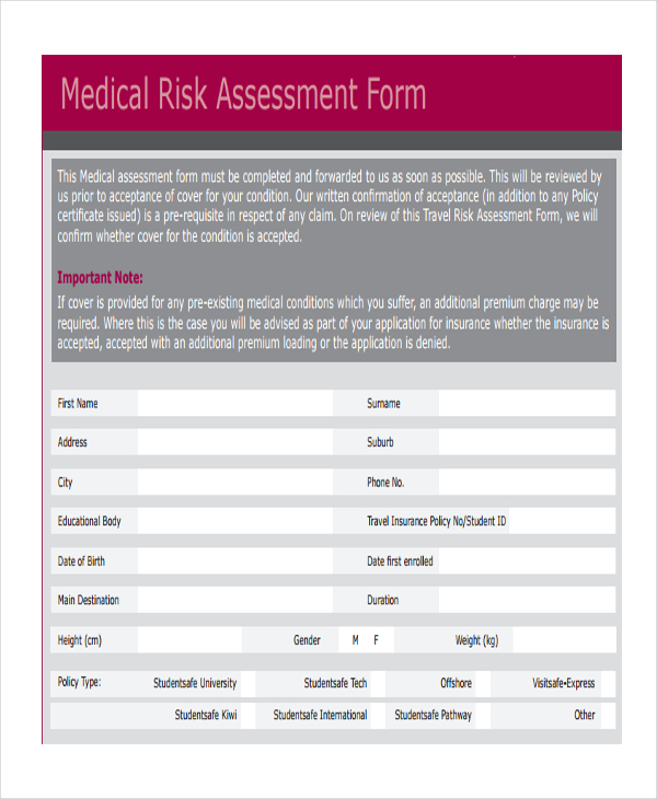 Medical device risk assessment template erokool