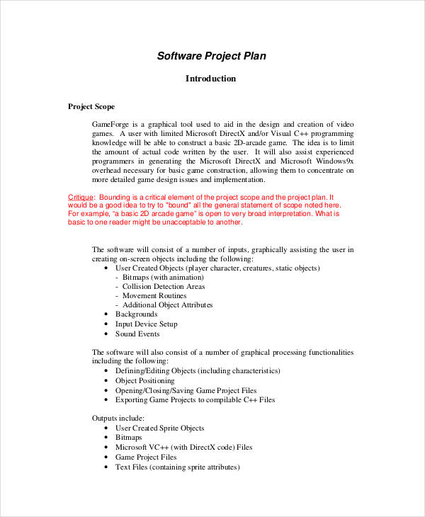 2022 Project Plan Example Sample Real-Life Project Plan