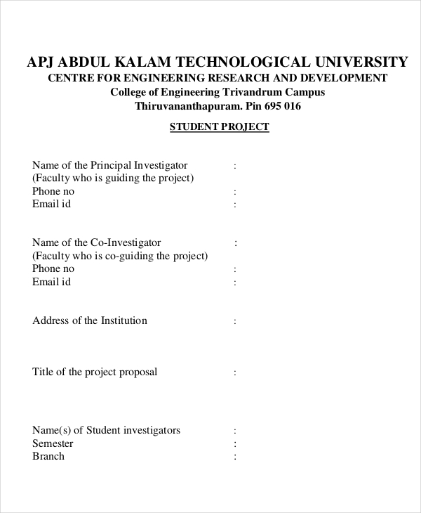 41+ Project Proposal in PDF Free & Premium Templates