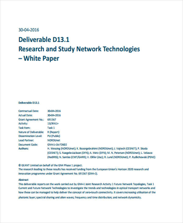 43+ Free White Paper Templates