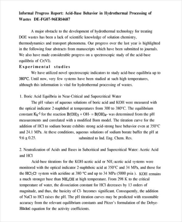 Progress Report Template 55+ Free PDF, MS Word, Google Docs, Apple