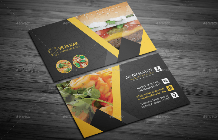 14+ Restaurant Name Card Templates & Designs PSD, AI