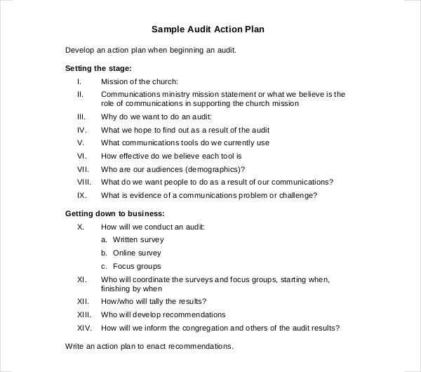 14+ Audit Action Plan Templates PDF Free & Premium Templates