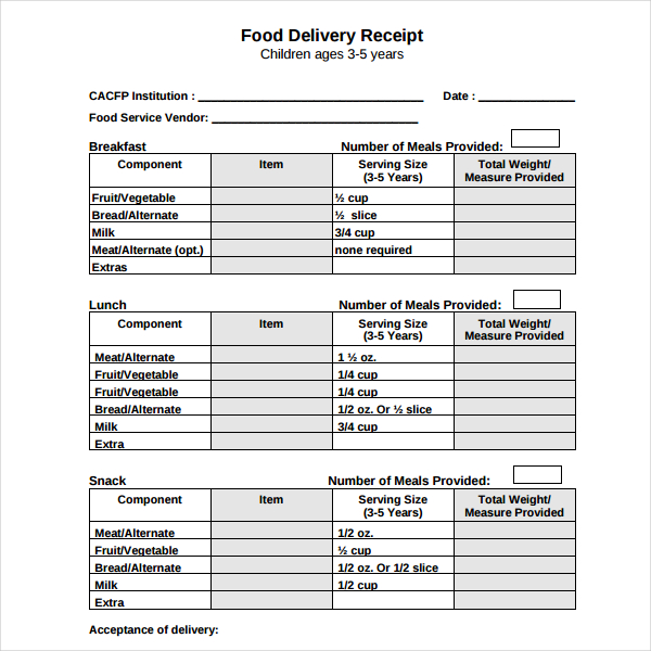 7+ Delivery Receipt Templates PDF, Word Free & Premium Templates