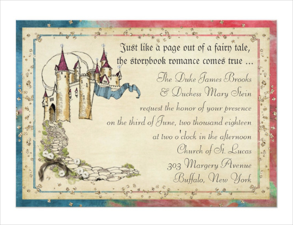 6+ Fairytale Wedding Invitation Designs & Templates PSD, AI Free