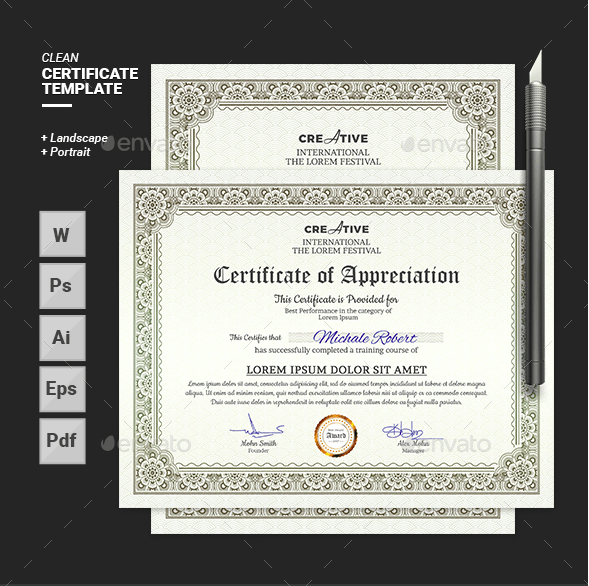 12+ Good Citizenship Award Certificates PSD, Word, AI, InDesign