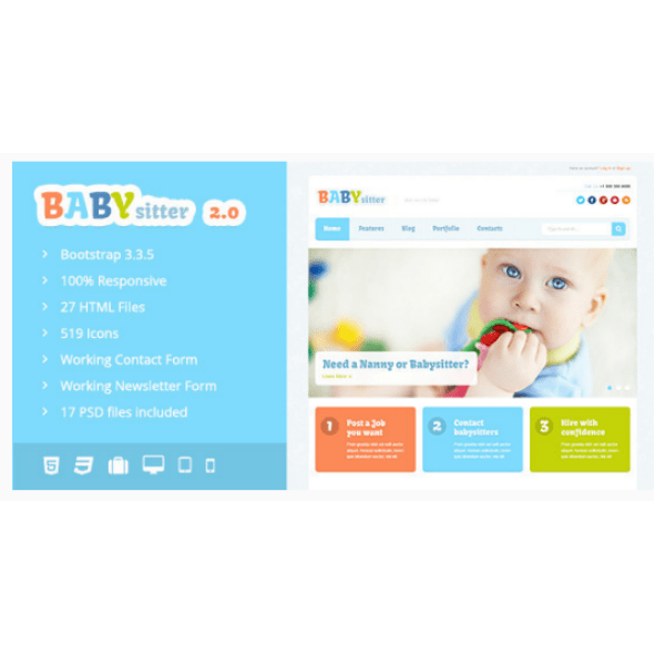 8+ Babysitter site Themes & Templates