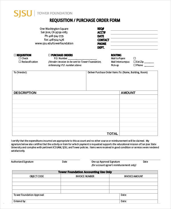 54+ Purchase Order Examples PDF, DOC Free & Premium