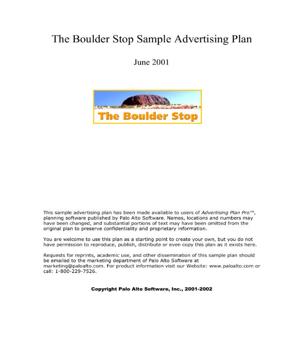 13+ Advertising and Marketing Business Plan Templates PDF