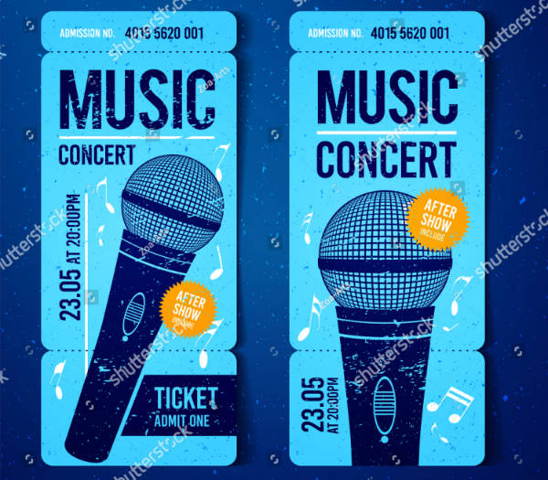 15+ Musical Concert Ticket Designs & Templates PSD, AI, Word Free