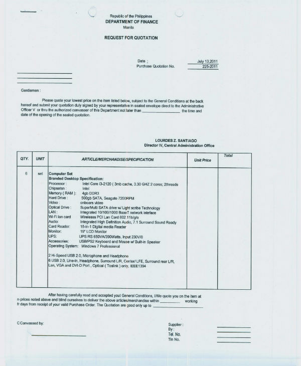 16+ Computer Quotation Templates PDF, DOC