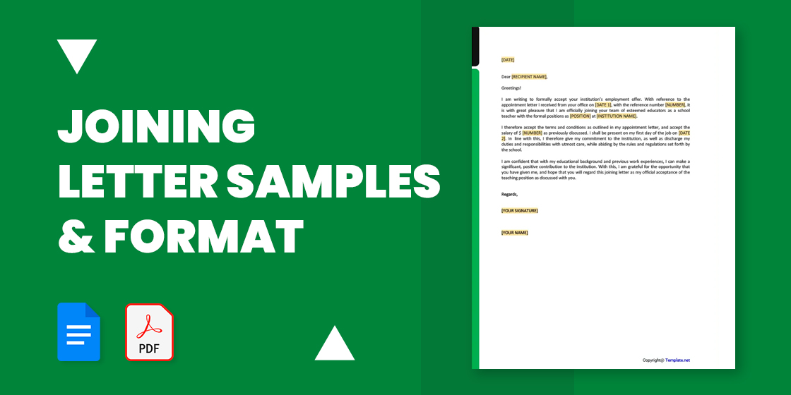 33+ Joining Letter Samples & Format PDF, DOC