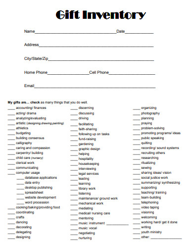 Free Printable Spiritual Gifts Inventory - Free Templates Printable