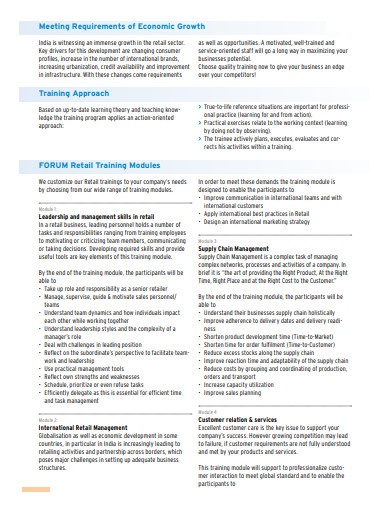 10+ Retail Training Program Templates In Pdf | Free & Premium Templates