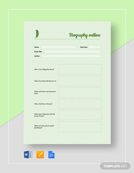 Free 38+ Biography Templates - DOC, PDF, Excel