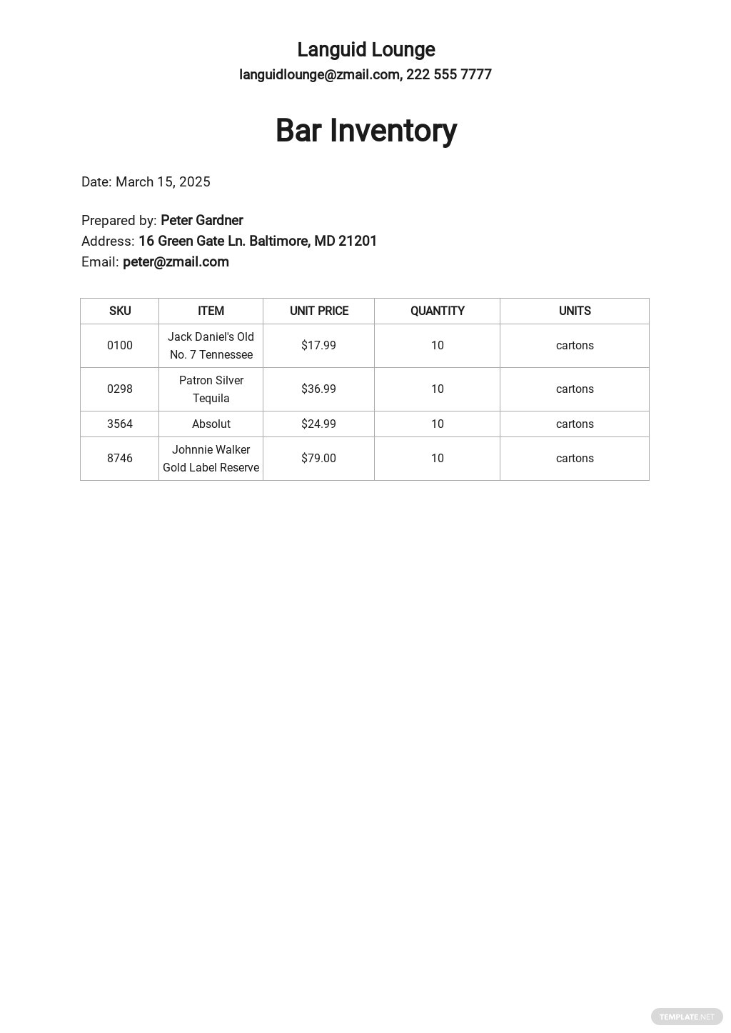 50+ Inventory Samples, Format & Examples 2022