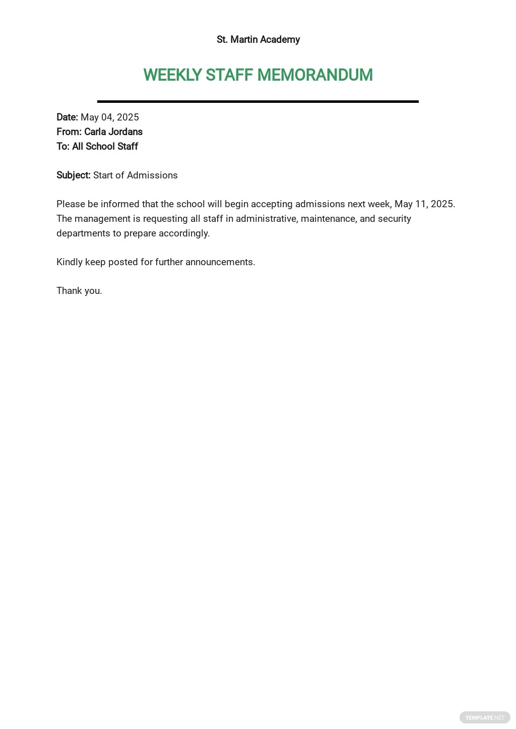 50+ Memo Samples, Format & Examples 2021 Free & Premium Templates