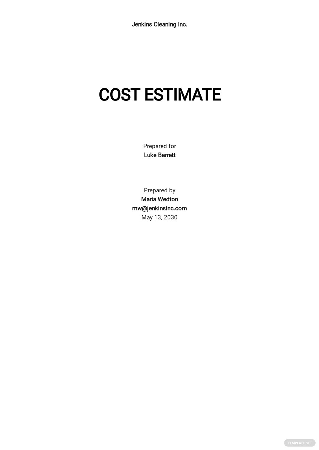50+ Estimate Samples, Format & Examples 2023