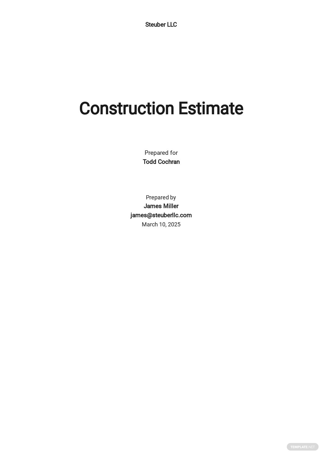 50+ Estimate Samples, Format & Examples 2021 Free & Premium Templates