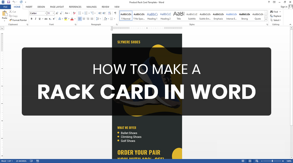 How to Make a Rack Card in Word
