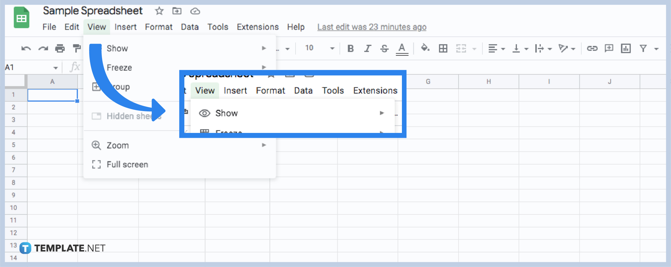 How to Remove/ Hide Gridlines in Google Sheets