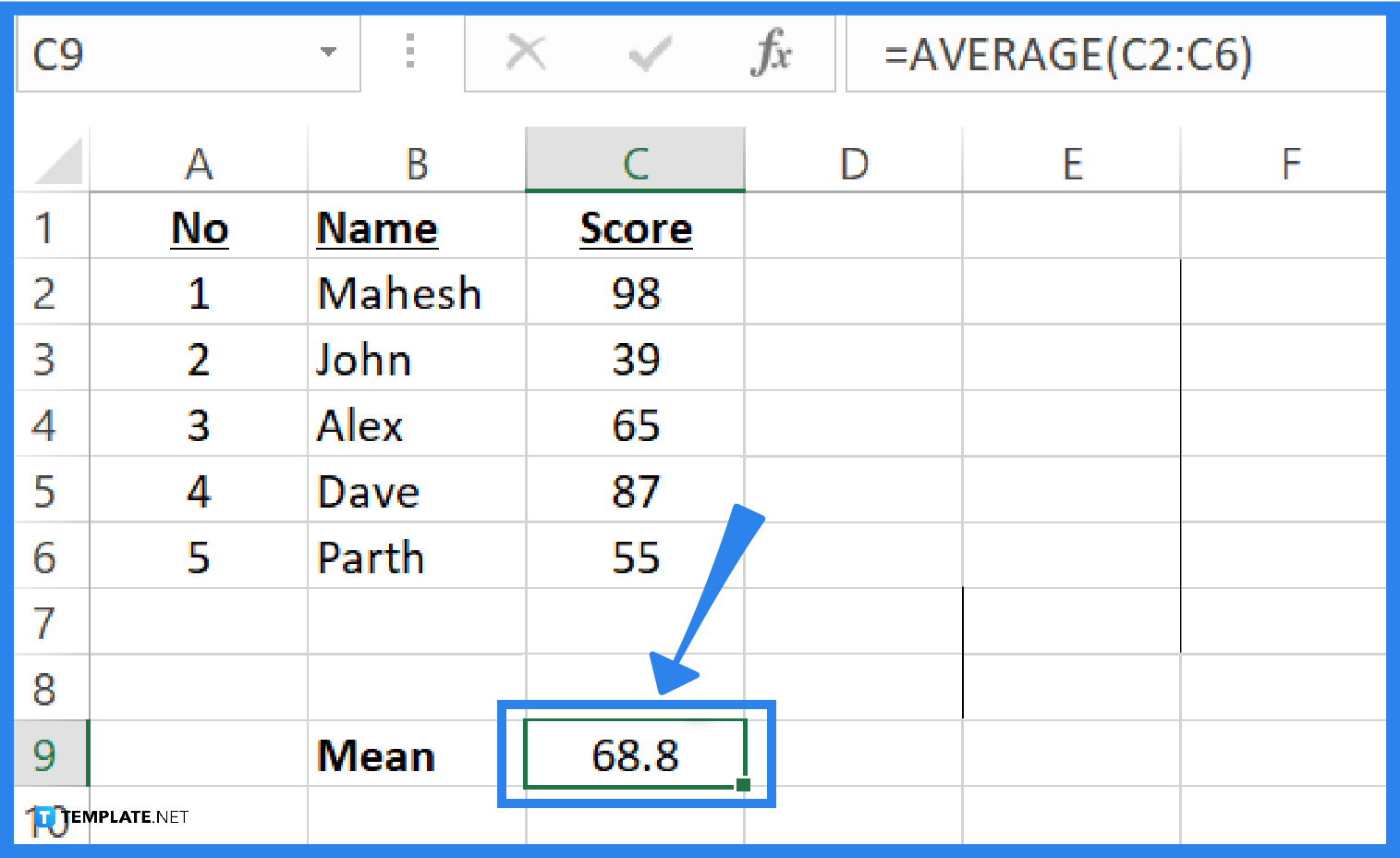 How to Calculate Mean in Microsoft Excel