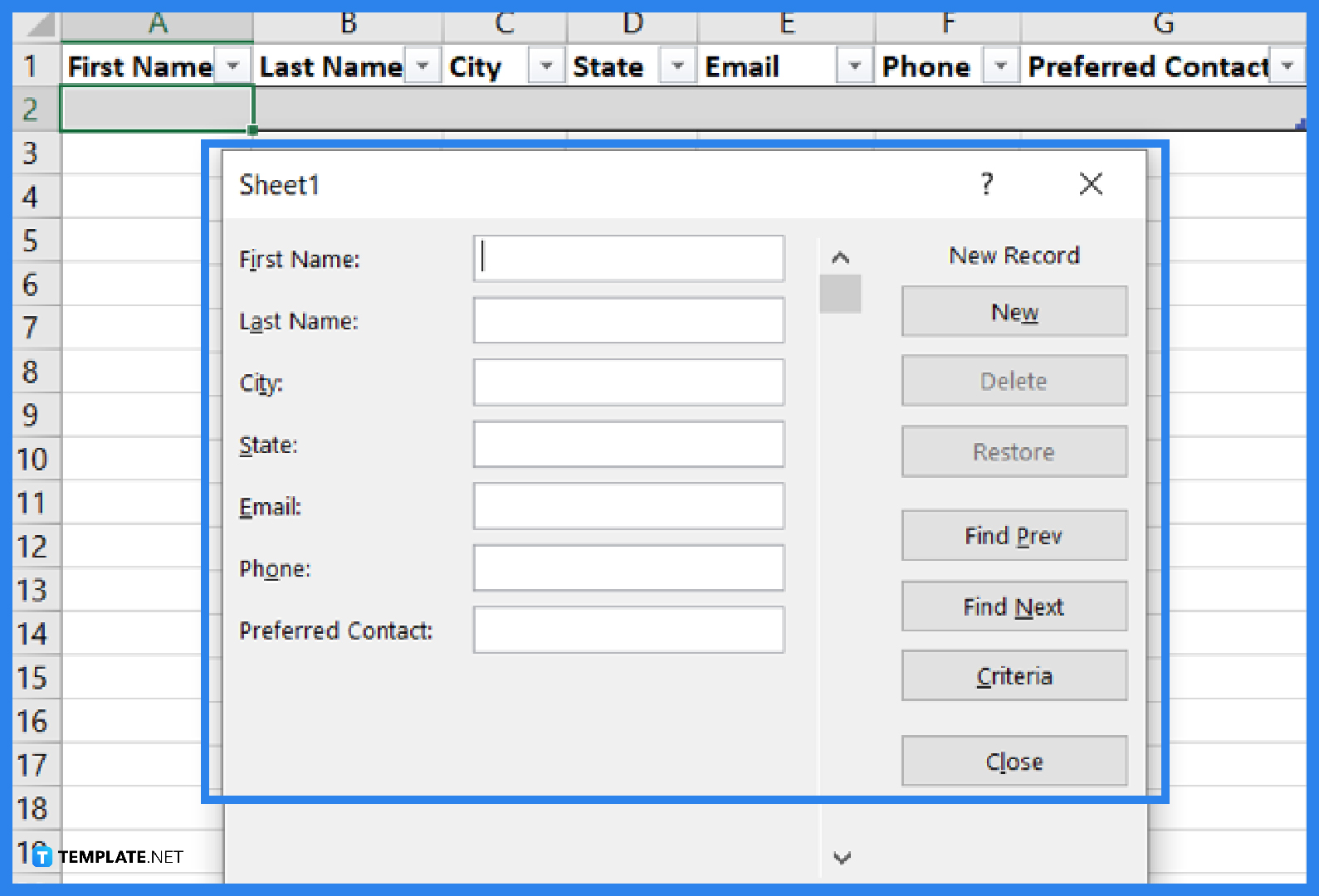 How to Create Data Entry Form in Microsoft Excel
