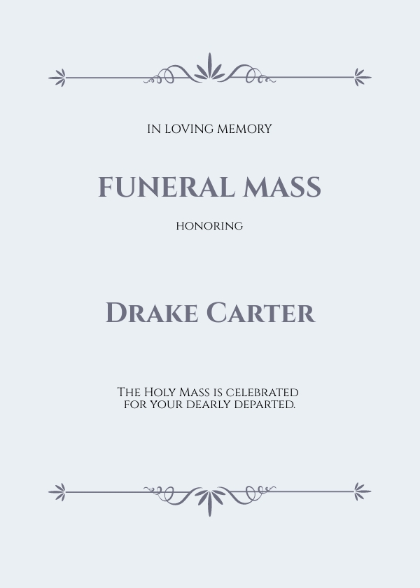 Funeral Card Maker Free, Creator, Generator, Edit Online Free