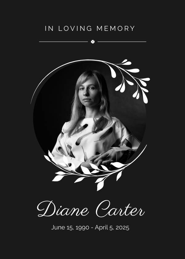 Funeral Card Maker Free, Creator, Generator, Edit Online Free