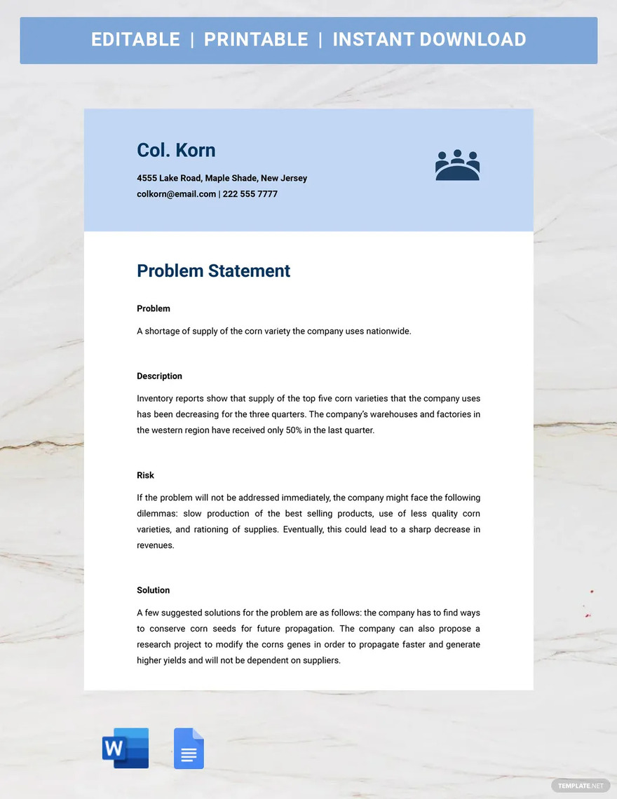 Problem Statement What Is a Problem Statement? Definition, Types, Uses